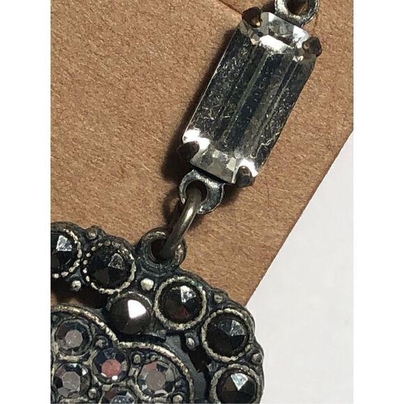 Vintage Marcasite Dangle Earrings - Picture 6 of 8